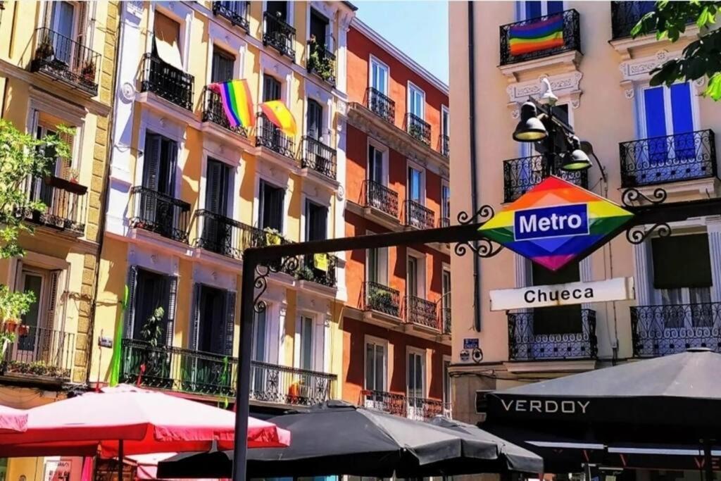 Amazing Apt 1 Hab Para 4Pax En La Plaza De Chueca Madrid Ngoại thất bức ảnh